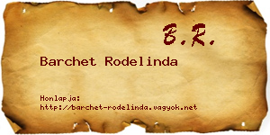Barchet Rodelinda névjegykártya